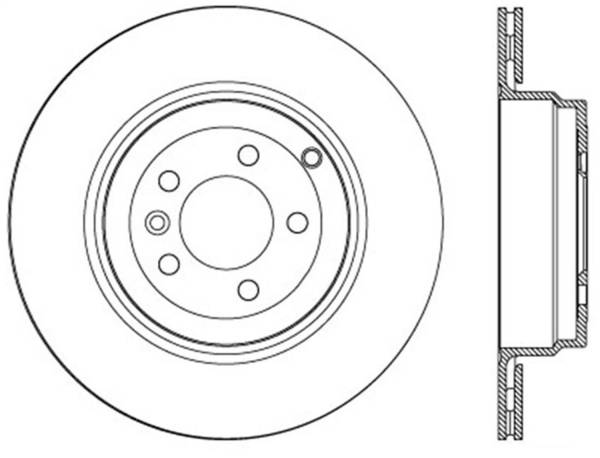 StopTech - StopTech Sport Slotted Brake Rotor; Rear Left