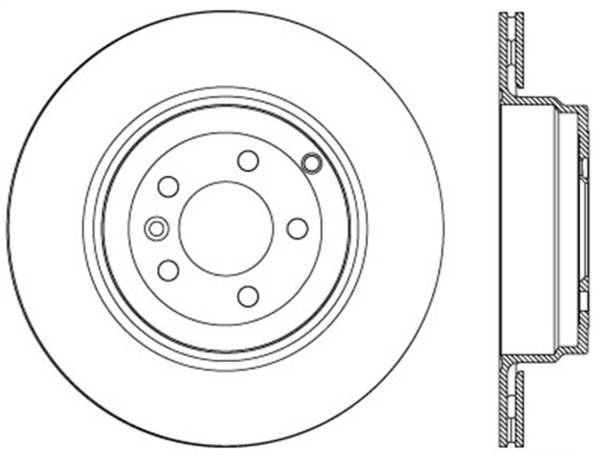 StopTech - StopTech Sport Slotted Brake Rotor; Rear Right