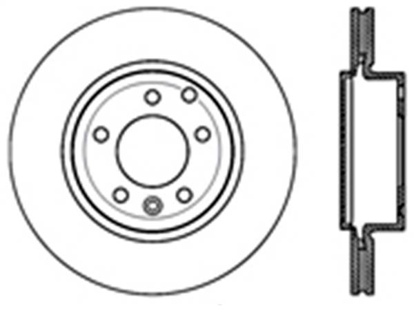 StopTech - StopTech Sport Slotted Brake Rotor; Rear Left