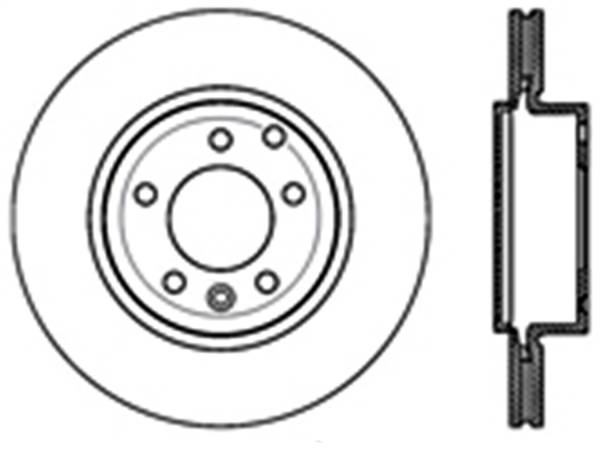 StopTech - StopTech Sport Slotted Brake Rotor; Rear Right