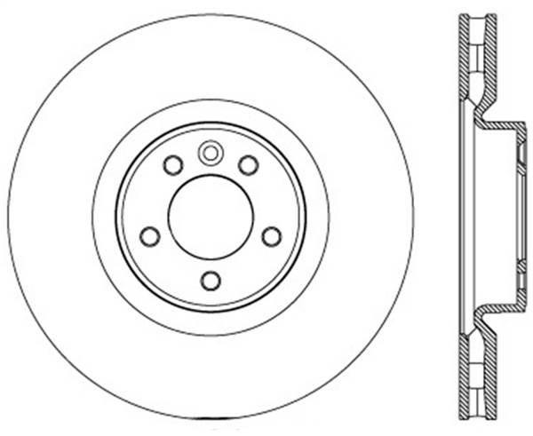 StopTech - StopTech Sport Slotted Cryo Brake Rotor; Front Left