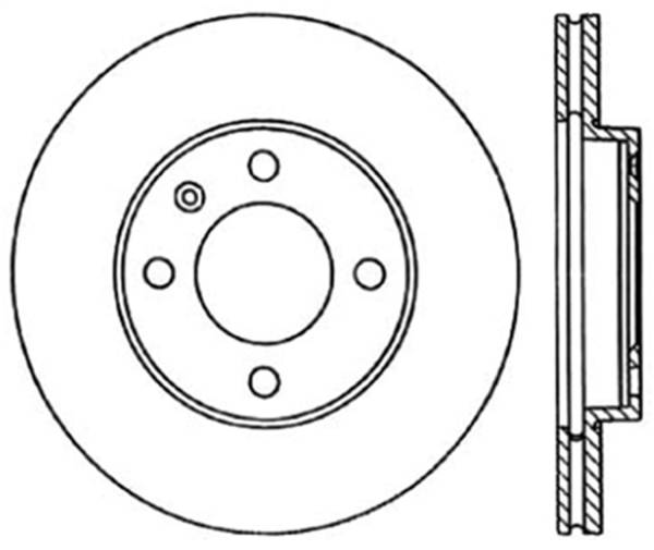 StopTech - StopTech Sport Slotted Cryo Brake Rotor; Front Left