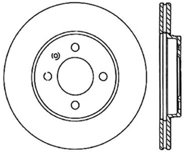 StopTech - StopTech Sport Slotted Cryo Brake Rotor; Front Left