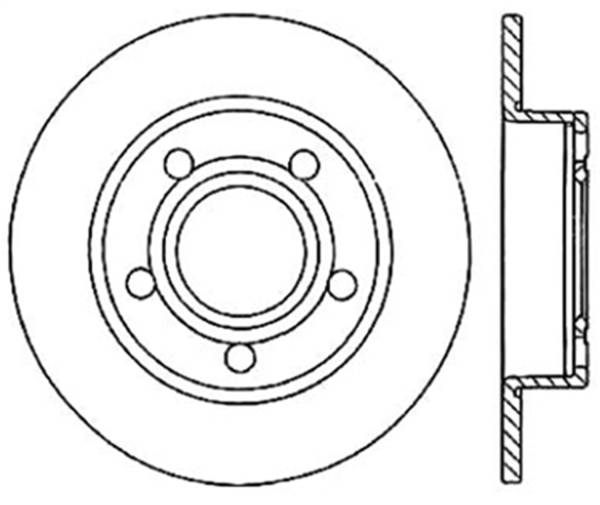 StopTech - StopTech Sport Slotted Cryo Brake Rotor; Rear Left