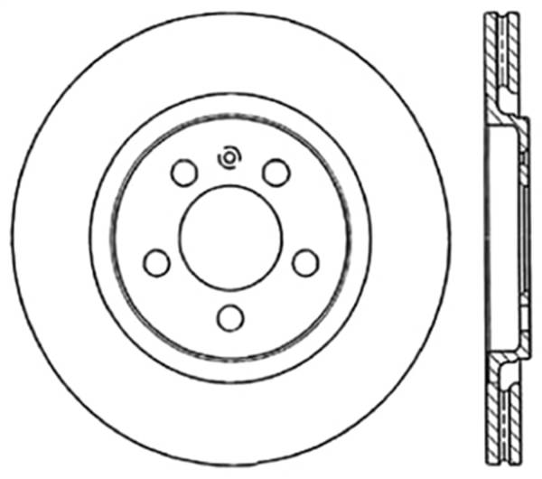 StopTech - StopTech Sport Slotted Cryo Brake Rotor; Front Left