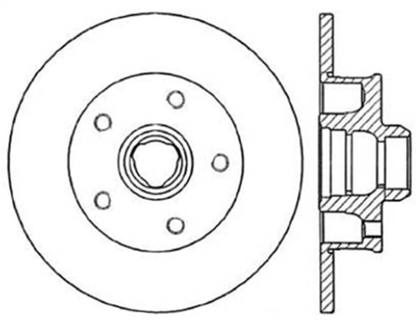 StopTech - StopTech Sport Slotted Cryo Brake Rotor; Rear Left