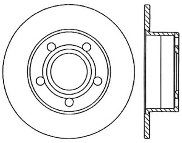 StopTech - StopTech Sport Slotted Cryo Brake Rotor; Rear Left