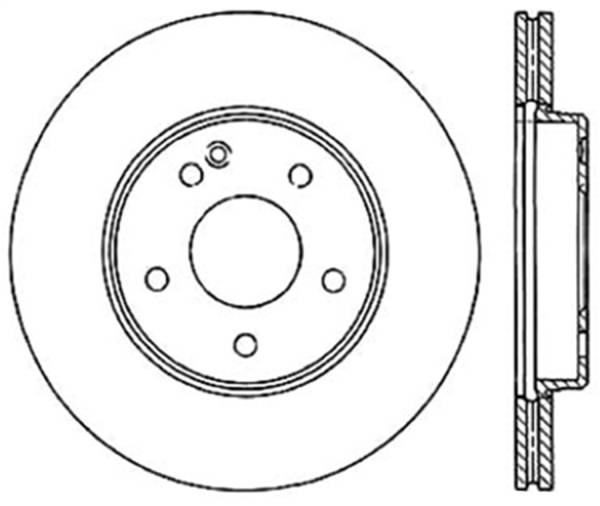 StopTech - StopTech Sport Slotted Cryo Brake Rotor; Front Left