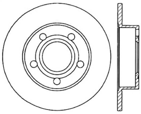 StopTech - StopTech Sport Slotted Cryo Brake Rotor; Rear Left