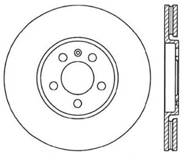 StopTech - StopTech Sport Slotted Cryo Brake Rotor; Front Left