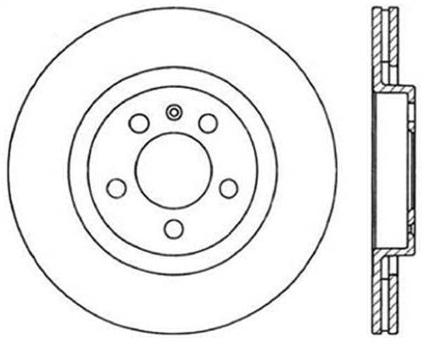 StopTech - StopTech Sport Slotted Cryo Brake Rotor; Front Left