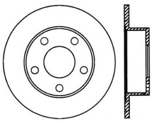 StopTech - StopTech Sport Slotted Cryo Brake Rotor; Rear Left