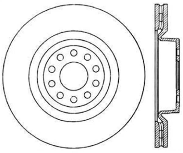 StopTech - StopTech Sport Slotted Cryo Brake Rotor; Front Left