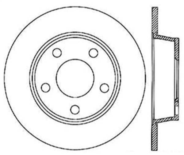 StopTech - StopTech Sport Slotted Cryo Brake Rotor; Rear Left