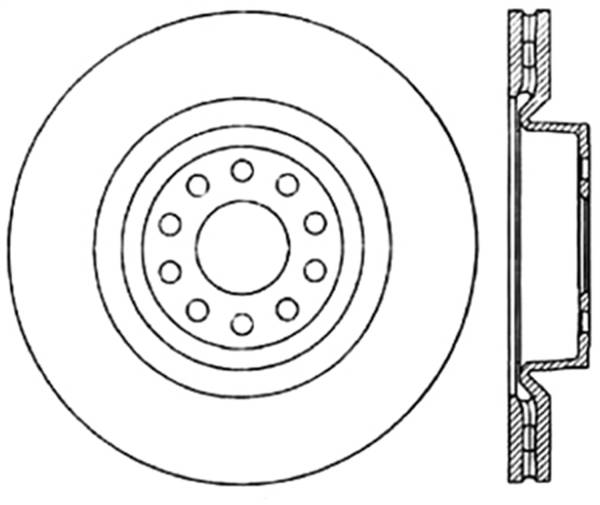 StopTech - StopTech Sport Slotted Cryo Brake Rotor; Front Left