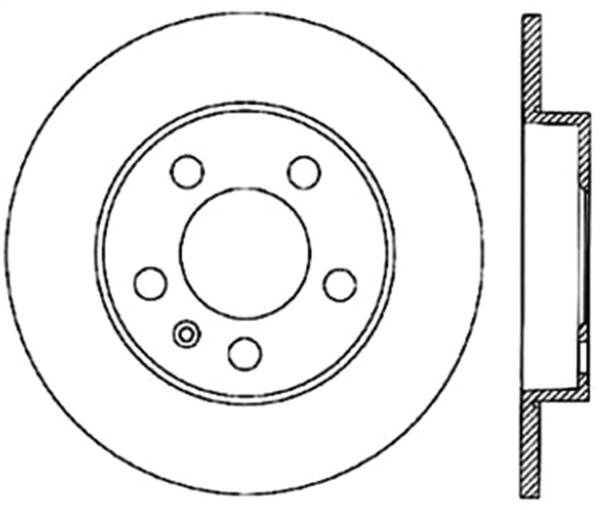 StopTech - StopTech Sport Slotted Cryo Brake Rotor; Rear Left