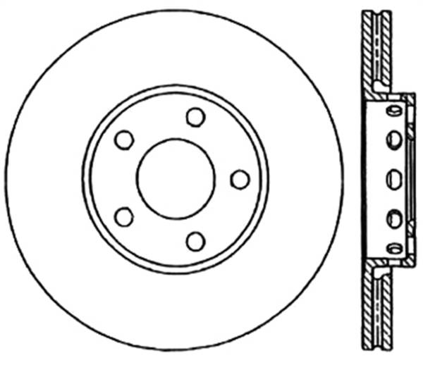 StopTech - StopTech Sport Slotted Cryo Brake Rotor; Rear Left