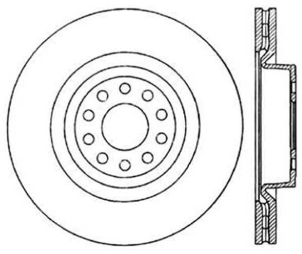 StopTech - StopTech Sport Slotted Cryo Brake Rotor; Front Left