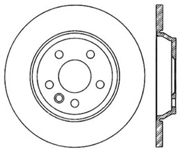 StopTech - StopTech Sport Slotted Brake Rotor; Rear Left