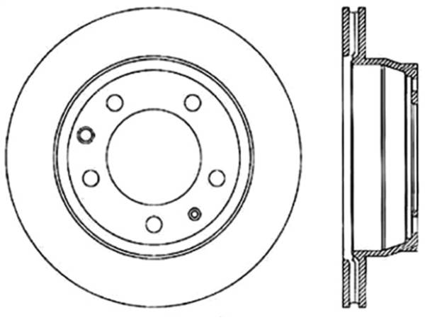 StopTech - StopTech Sport Slotted Cryo Brake Rotor; Rear Left