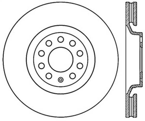 StopTech - StopTech Sport Slotted Cryo Brake Rotor; Front Left