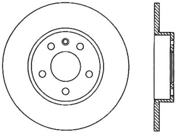 StopTech - StopTech Sport Slotted Cryo Brake Rotor; Rear Left