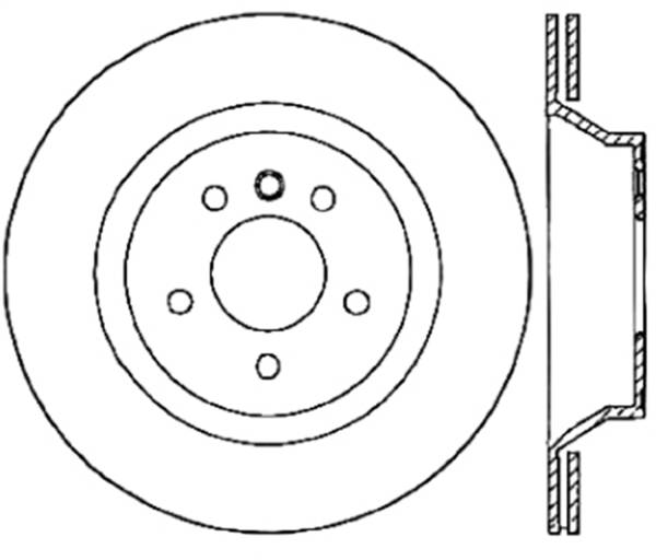 StopTech - StopTech Sport Slotted Cryo Brake Rotor; Rear Left