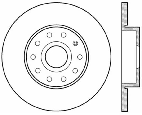 StopTech - StopTech Sport Slotted Cryo Brake Rotor; Rear Left