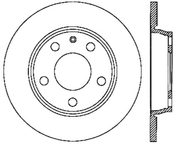 StopTech - StopTech Sport Slotted Cryo Brake Rotor; Rear Left