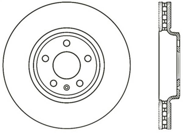 StopTech - StopTech Sport Slotted Cryo Brake Rotor; Front Left