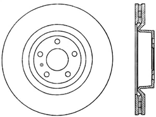 StopTech - StopTech Sport Slotted Cryo Brake Rotor; Front Left