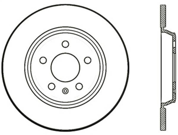 StopTech - StopTech Sport Slotted Cryo Brake Rotor; Rear Left