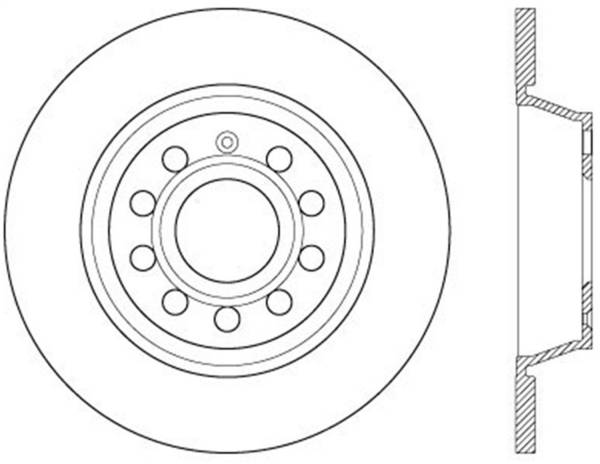 StopTech - StopTech Sport Slotted Cryo Brake Rotor; Rear Left