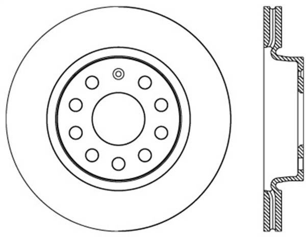 StopTech - StopTech Sport Slotted Cryo Brake Rotor; Front Left