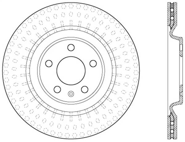 StopTech - StopTech Sport Slotted Cryo Brake Rotor; Rear Left