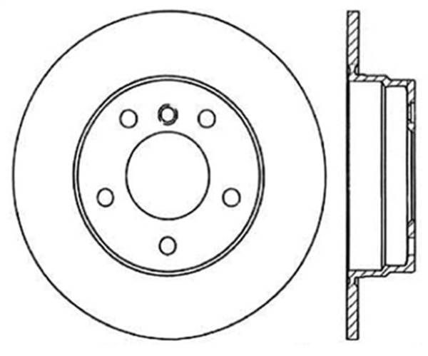 StopTech - StopTech Sport Slotted Cryo Brake Rotor; Rear Left