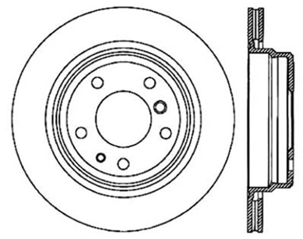 StopTech - StopTech Sport Slotted Cryo Brake Rotor; Rear Left