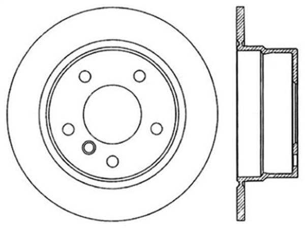 StopTech - StopTech Sport Slotted Cryo Brake Rotor; Rear Left