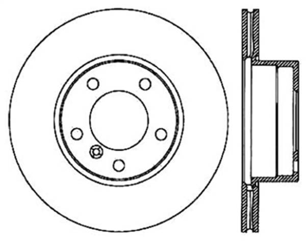 StopTech - StopTech Sport Slotted Cryo Brake Rotor; Front Left