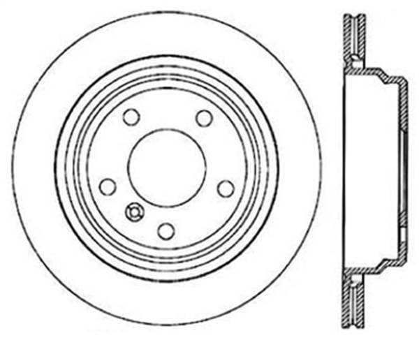 StopTech - StopTech Sport Slotted Cryo Brake Rotor; Rear Left