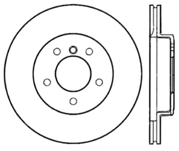 StopTech - StopTech Sport Slotted Cryo Brake Rotor; Front Left