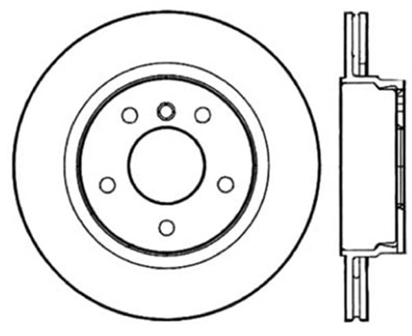 StopTech - StopTech Sport Slotted Cryo Brake Rotor; Rear Left