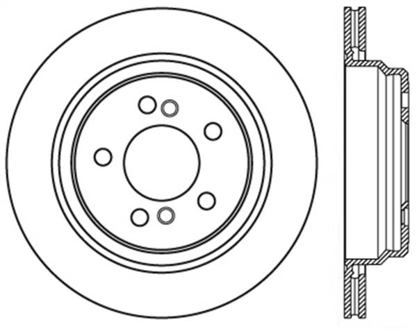 StopTech - StopTech Sport Slotted Cryo Brake Rotor; Rear Left