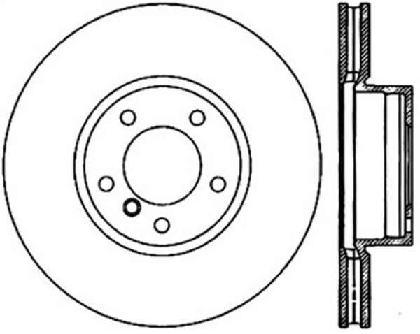 StopTech - StopTech Sport Slotted Cryo Brake Rotor; Front Left