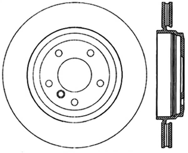 StopTech - StopTech Sport Slotted Cryo Brake Rotor; Rear Left