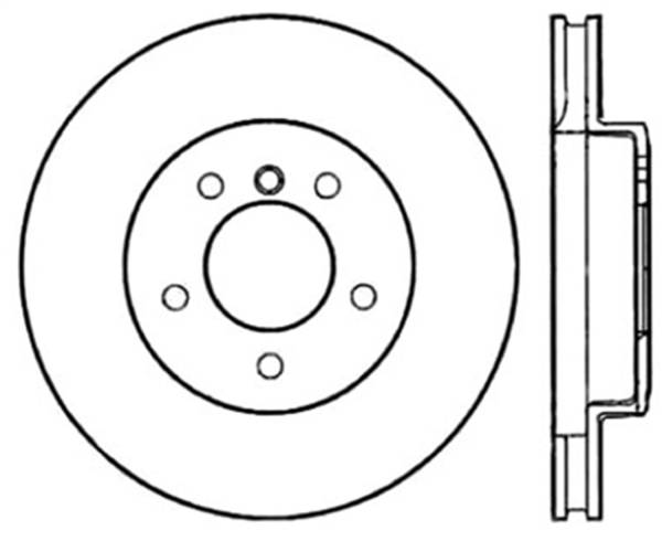 StopTech - StopTech Sport Slotted Cryo Brake Rotor; Front Left