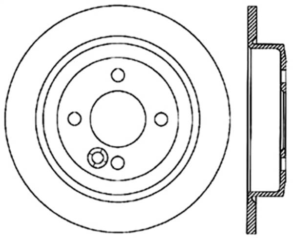 StopTech - StopTech Sport Slotted Cryo Brake Rotor; Rear Left