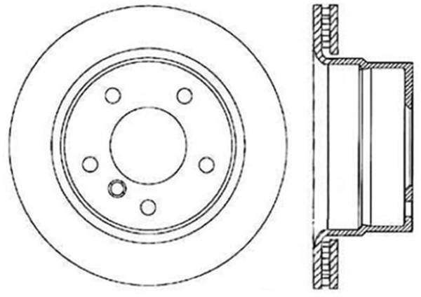 StopTech - StopTech Sport Slotted Cryo Brake Rotor; Rear Left