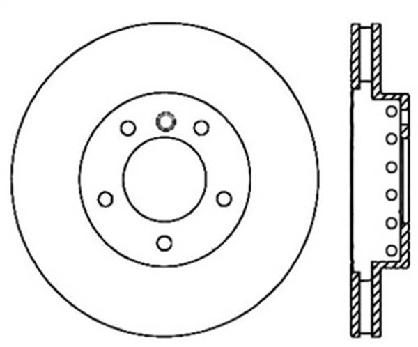 StopTech - StopTech Sport Slotted Cryo Brake Rotor; Rear Left