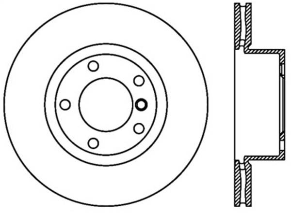 StopTech - StopTech Sport Slotted Cryo Brake Rotor; Front Left